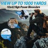 10x42 Binoculars for Adults High Powered Compact Binoculars with Low
