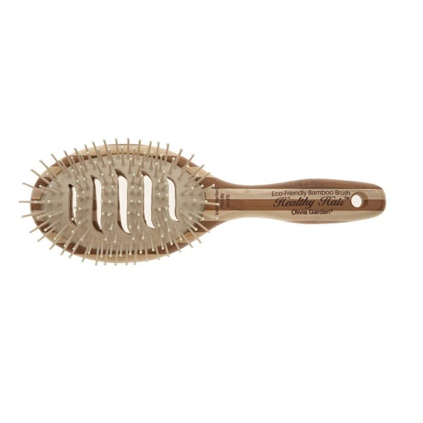 Olivia Garden Healthy Hair Eco-Friendly Bamboo Ionic Paddle Hair Brush (Vented)
