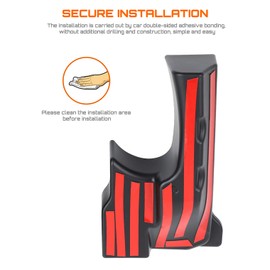 Savadicar Wheel Well Storage Bin, Rear Trunk Organizer, Cargo Storage Tray for 2011-2018 Jeep Wrangler JK JKU 2/4 Door, Interior Storage Expansion Accessories, Right Side, Black, 1 PCS