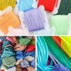 200 Skeins Embroidery Floss with 20 Pieces Floss Bobbins,Embroidery Floss