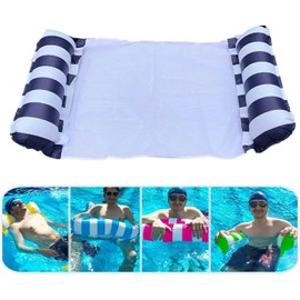 Float Bed for Adults, Water Hammock, Water Float, Sofa, Float, Mat, Lounge, Chair, Water Play, Boat, Heat Protection, Pool, Beach, Beach, Leisure, 47.2 x 27.6 inches (120 x 70 cm) (duck blue)