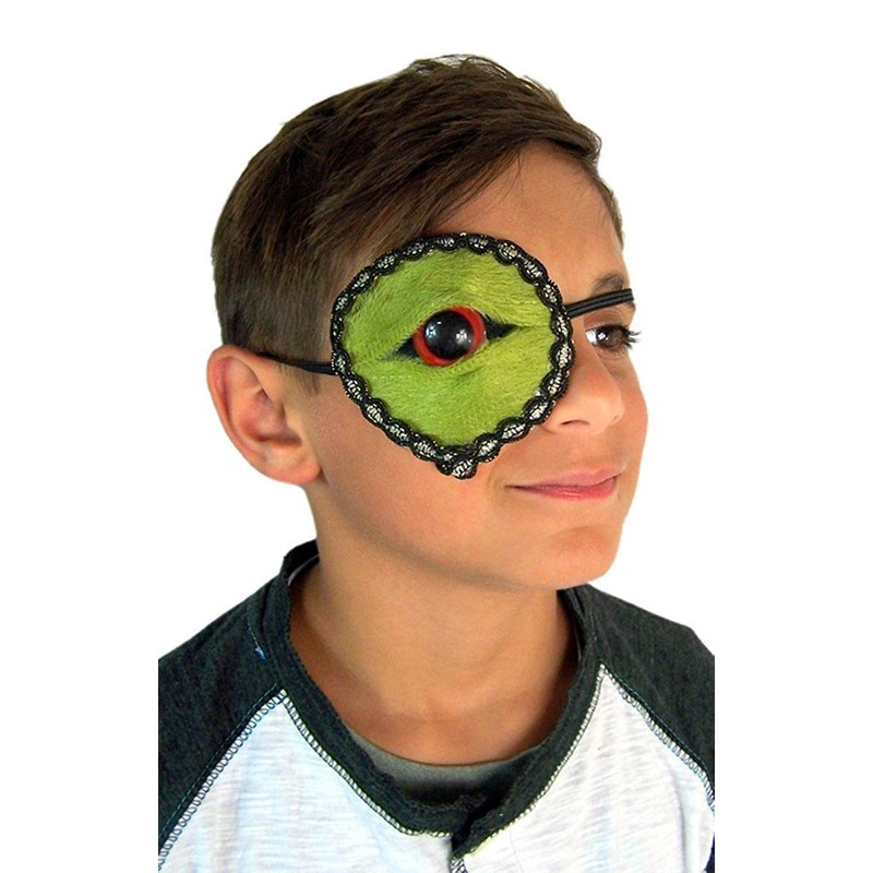 Needzo Green Zombie Monster Eye Patch, 3 Inch (Green)