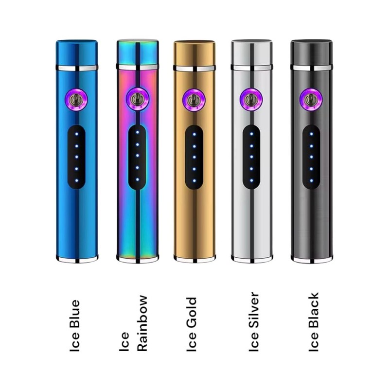 NIVEK Electric Lighter, Rechargeable USB, Cylinder Round Barrel Shape, Double