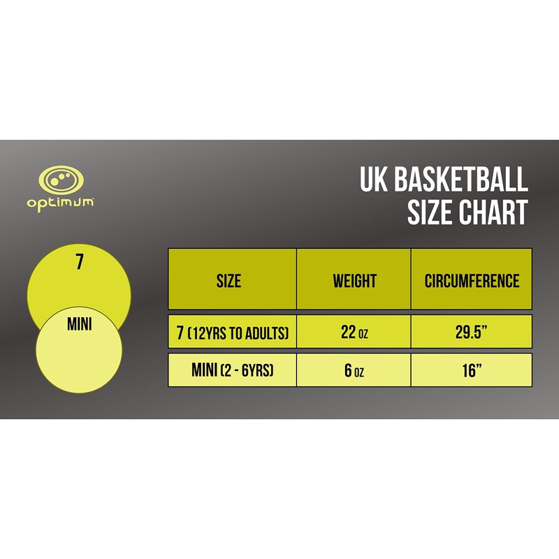 Optimum Street Basketball - Durable Korean Rubber with All-Weather Grip