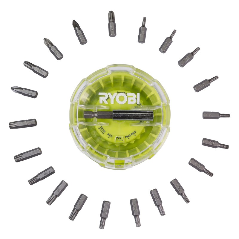 Ryobi RAK22SDHOKT Screwdriver Bit Set (22 Piece)