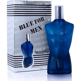 NovoGlow Blue For Men - 3.4 Fl Oz Eau De Parfum Spray for Men - Long Lasting Warm Masculine & Spicy Fragrance Smell Fresh All Day Long Gift for Men for All Occasions