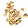 10 Pack of 1/4" Solid Brass Chicago Screw Fasteners