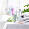 Anbbas 2pcs Soft Silicone Denture Brush Cover Fit Most Denture