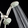 AquaDance Antimicrobial/Anti-Clog High-Pressure 30-setting Dual Head Combination Shower with Microban