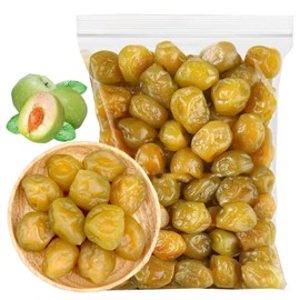 Qingkou Plum 17.63oz (Pack of 1) Crisp Green Plums Sweet Sour Refreshing Plum Sour Candied Fruit Dried Fruit 500g