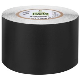 FrogTape Pro Grade Flashing Tape for Windows & Doors, 3.75 Inch Width - 75 Foot Roll, All Weather & UV Resistant Flashing Tape with Advanced Acrylic Adhesive - 10 mils - Black