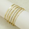 Chunky Gold Bracelet Stack Cuff Bangles for Women Trendy Non