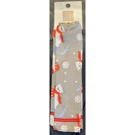 Time And Tru Christmas Holiday 22” X 22” Bandana NWT Polar Bears Snowflakes Grey