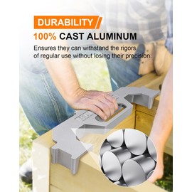 Kolvoii Framing Tool, 16 Inch On-Center Framing Tools, 100% Cast Aluminum Framing Spacing Tool, Measurement Jig Tool For Walls, Roofs, Floors or Ladders