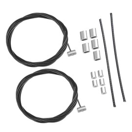 A ABSOPRO Sliding Door Cable for Honda Odyssey 2005-2010 Metal Black (Set of 2)