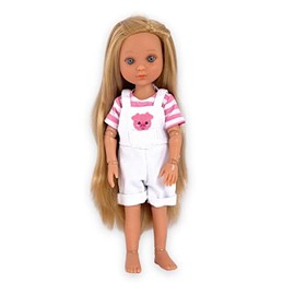 14 Inch Doll Clothes- Little Piggy Overall Set Fits 14 Inch Lorelei and Friends and Evia's World Dolls