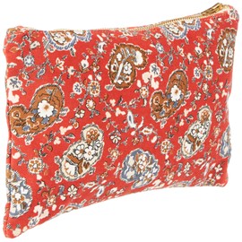 Bassetti Small Imperia R1 9324218 Cosmetic Bag 100% Cotton Red 24 cm x 15 cm