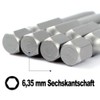Saipor 10pcs 65mm Magnetic Square Screwdriver Bits S2 Steel Square