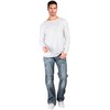 Level 7 Men's Relaxed Bootcut Denim Distressed Jeans with Zipper
