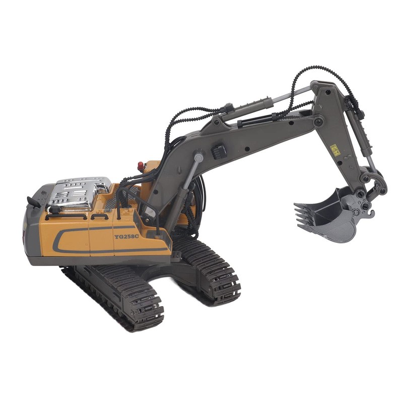 Srliya 2.4G RC Excavator Toy Rotating Full Functional Lighting Music