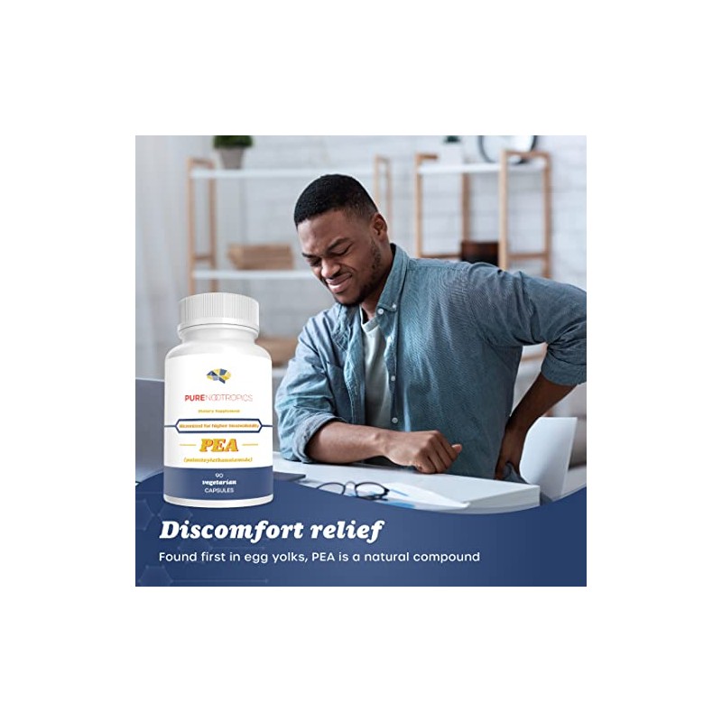 Pure Nootropics - Palmitoylethanolamide (Micronized Pea) 400 mg Capsules |