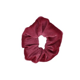 Motique Accessories Velvet Solid Scrunchies - Set of 6 (Mauve)