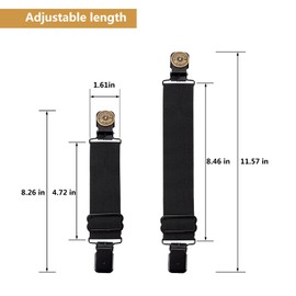 GARGOYLE BELLS Adjustable Boot Clips for Motorcycle Riding, Black Boot Straps Elastic Pant Keeper for Men & Women (Yellow, 2 Pairs/4Pcs)