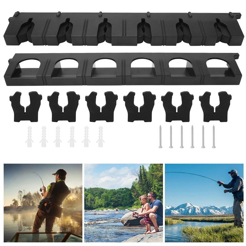 ABS Plastic Fishing Pole Rod Display Stand Fixing Storage Bracket