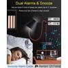 AFK Alarm Clock with Bluetooth Speaker for Bedroom/Office,Small Digital Clock