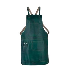 Green Full Grain Leather Crossbody Apron Butcher Apron -Cook Apron -BBQ Apron - DIY Apron - Blacksmith Apron - Barber Apron - woodwork apron