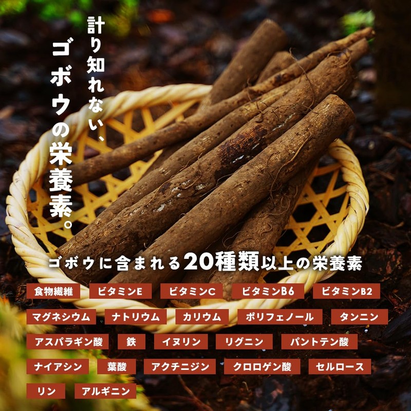 Wakuwakuen Burdock Tea Bag (100 Packs) Made in Japan, Decaffeinated