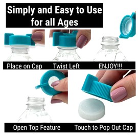 3-Pack WATER BOTTLE Opener ERGO OPENER | Arthritis Sufferers Elderly Seniors Weak Hands | Easy Twist-Off Plastic Bottle Opening Tool Travel On-Go | Carpal Tunnel | MADE in USA