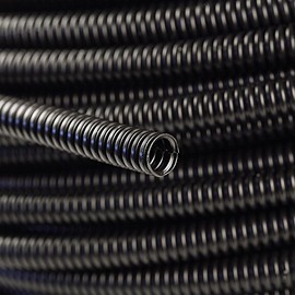 MAS 20 Ft. 1/4" Split Wire Loom Conduit Polyethylene Tubing Car Audio Installation