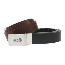 Gamekeepers Cottage gifts Mods Leather Belt and Metal Buckle Set in Gift Pouch Men's Fashion 648