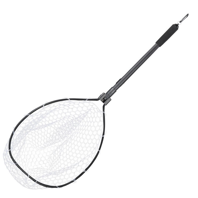 Fishing Landing Net Quick Folding Aluminium Alloy Rod Handheld Portable