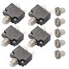 T Tocas 5pcs Push Button Reset 20A Circuit Breakers with