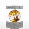 Engagement Gift Spirit Ball, 10cm, Gold with glass strands inside,