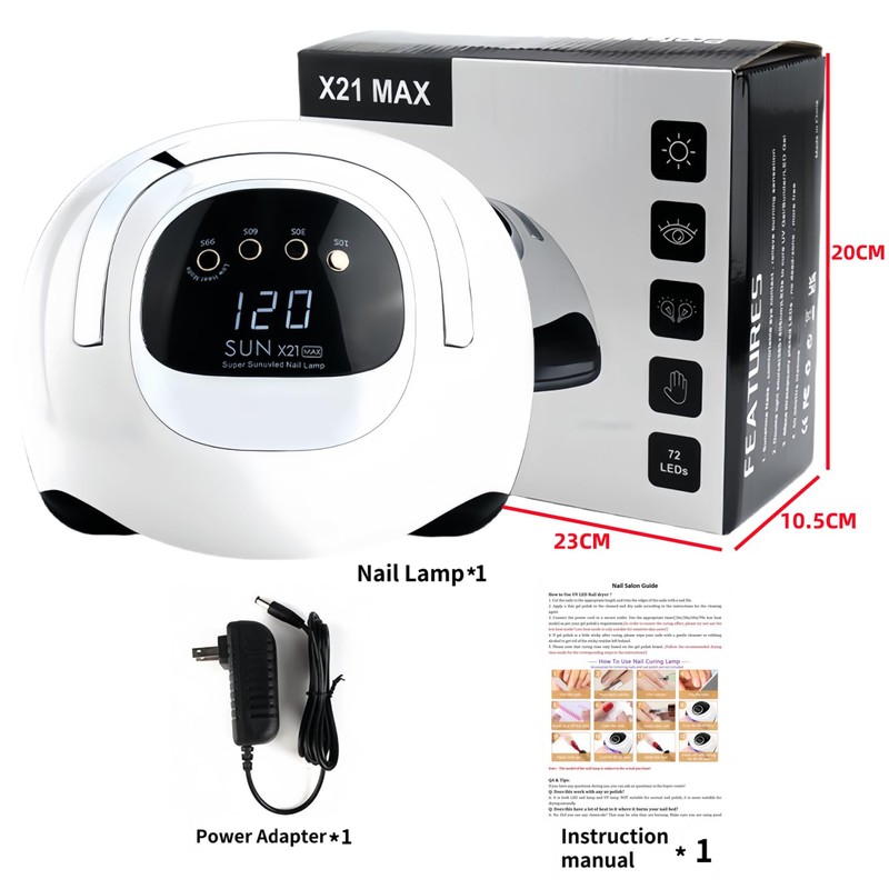 DMJWAN UV Lamp for Gel Nails, Professional Nail 320 W