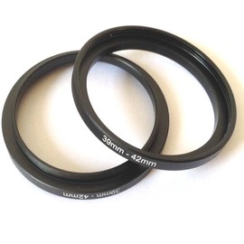 2x Connector 39-42mm Step Up Rings Video Digital Camera Lens Screws Adapter Connect-ing Size 39mm To 42mm Filter Circle Diameters Holder 39-42 Attachment Focus-ing Photo-graphy Parts Accessories