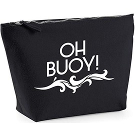 Hippowarehouse Oh Buoy printed make up cosmetic wash bag 18x19x9cm