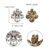 EVER FAITH Flower Stud Earrings for Women Girls Rhinestone Crystal