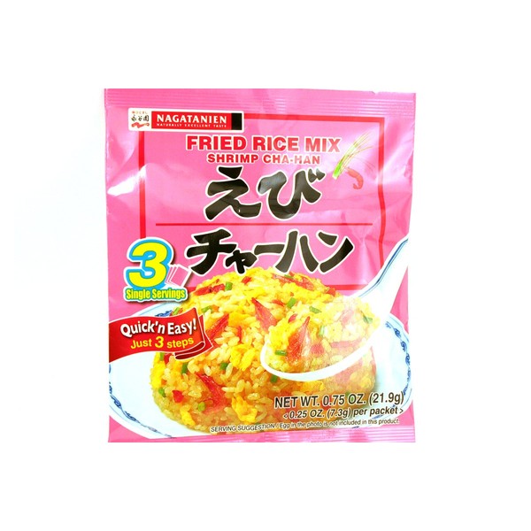 Nagatanien Fried Rice Mix Shrimp Cha-han Flavo [Pack of 3]