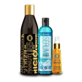 Kit 3 Tratamiento Capilar Reparacion + Serum + Seda De Lino