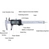 Digital Vernier Caliper,Electronic Caliper 0-200 Stainless Steel Electronic Digital Caliper