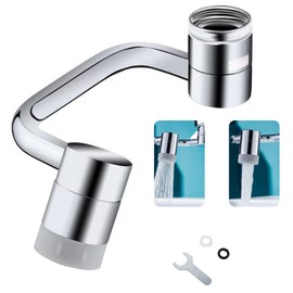 Splash Filter Faucet 1080° Rotatable Faucet Sprayer Head Faucet Extender Aerator Sink Faucet Attachment