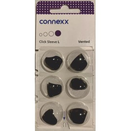 Siemens 2 Packs of Connexx L Vented Click Sleeves. 12 Total. Fits Signia, Silk, Rexton.