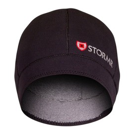 Stormr Typhoon Men’s and Women’s Waterproof, Windproof 2 MM Premium Micro-Fleece Lined Neoprene Beanie Ideal for Fishing, Hunting, Winter, Skiing - Black, L
