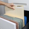 SUNEE File Folders with Fasteners, Manila Folders Letter Size, 2