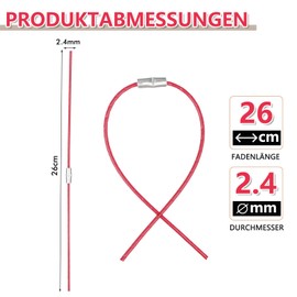 Yweller 40 pieces F016800181 replacement line mowing line, extra strong thread for Bosch electric grass trimmer ART 26 Combitrim, diameter 2.4 mm, length 26 cm, extra strong refill thread for