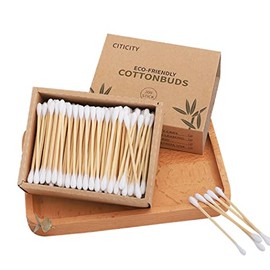 Bamboo Cotton Swabs 200 Count | Eco-Friendly and Organic | Double Tip Ear Sticks for a Gentle and Chemical-Free Beauty Routine Care